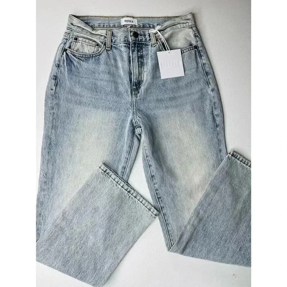 Pistola Lennon High Rise Cropped Boot Jean size 26 St Tropez - Picture 8 of 11